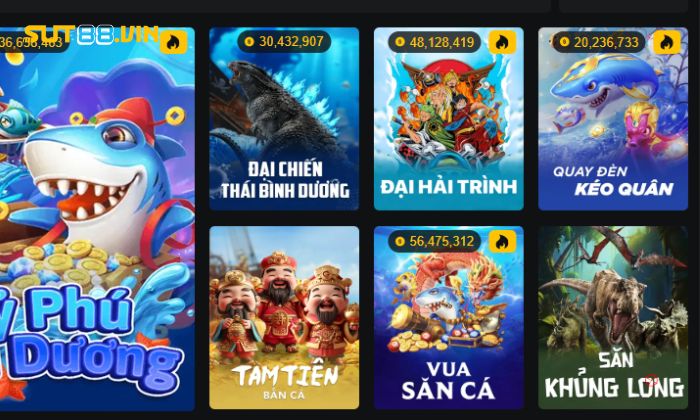 Sut88 sở hữu kho game vô cùng đa dạng