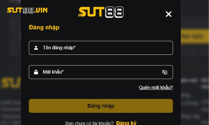 Đăng nhập Sut88 bằng website 